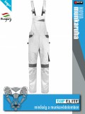 Top Elite NOVA WHITE kevertszálas technikai kantáros nadrág - munkaruha