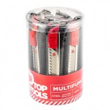 Top Tools törhető pengés kés 18mm - 12db kínáló dobozban