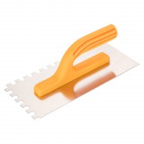 TOPEX Acél simító, fogazott, rozsdamentes, 280x130mm, 8x8x8mm fog 13A288