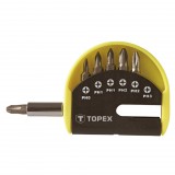 TOPEX Csavarhúzó bitkészlet 6db 39D350