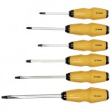 Topex csavarhúzó készlet, üthető, 6db