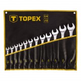 TOPEX Csillag-villáskulcs készlet 10-32mm, 12db 35D758