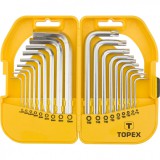 Topex imbusz és torxkulcs készlet 18db