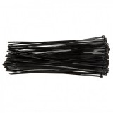 Topex kábelkötegelő 4,8mmx300mm, fekete, 75db