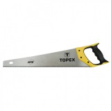 Topex kézifűrész 450mm, 11tpi, "shark" 3 élű élezés