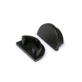 TOPMET LED profil ARC12 "D" végzáró fekete