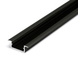 TOPMET LED profil BEGTIN12 J/S süllyesztett fekete