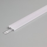 TOPMET LED profil fedél "F" klikk opál 3000mm