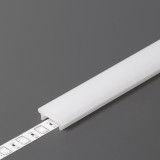 TOPMET LED profil fedél "K" FLOOR lépésálló klikk opál 3000mm