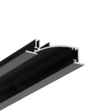 TOPMET LED profil FLAT8 H/UX fekete