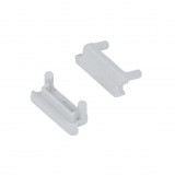 TOPMET LED profil GLOW12 végzáró szürke