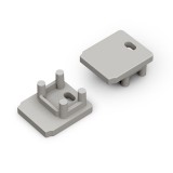 TOPMET LED profil HIDE10 végzáró szürke fúrt