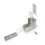 TOPMET LED profil LINEA20 eloxált ALU térben forduló sarokidom 90°