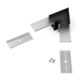 TOPMET LED profil LINEA20 fekete sarokidom 60°