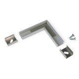 TOPMET LED profil SLIM8 eloxált ALU sarokidom 90°