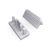 TOPMET LED profil SURFACE10 végzáró ezüst gen2