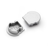 TOPMET LED profil UNI12 "D" végzáró ezüst