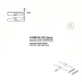 TOPMET LED profil VARIO Clamp LED VARIO30 fehér