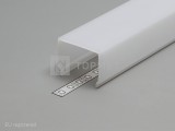 TOPMET LED profil VARIO E9 click fedél 3000mm opál