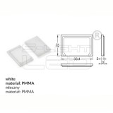 TOPMET LED profil VARIO E9 fedél végzáró fehér