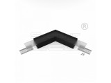 TOPMET LED profil VARIO30-02 sarokidom síkban forduló 120°-os (fekete)
