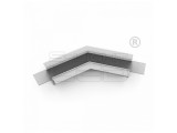 TOPMET LED profil VARIO30-05 sarokidom síkban forduló 135°-os (eloxált)