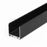 TOPMET LED profil VARIO30-08 fekete /power supply profile/ 2000mm