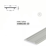 TOPMET LED profil VARIO30-10 alu fedél 2000mm natur alu