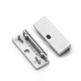 TOPMET LED profil WIDE24 végzáró ezüst fúrt