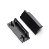 TOPMET LED profil WIDE24 végzáró fekete