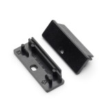 TOPMET LED profil WIDE24 végzáró fekete fúrt