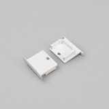 Topmet Linea-In20 süllyesztett LED profil végzáró E7 előlaphoz, fúrt, fehér - E4990001 - párban