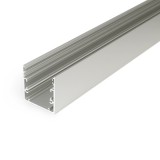 Topmet Phil53 alumínium LED profil, falon kívüli/függeszthető, eloxált - 63530020 - szálban