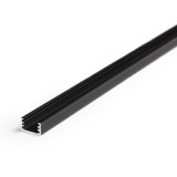 Topmet Slim8 lapos alumínium LED U-profil, fekete eloxált (előlap: A) - 89030021 - szálban