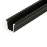 Topmet Smart-In10 alumínium LED süllyeszthető profil, fekete (előlap: A, C2) - E3020021 - szálban