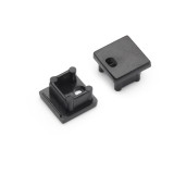 Topmet Smart10 LED profil végzáró, fúrt, fekete - C2960002 - párban