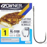 Topmix OWNER 5100 előkötött süllőző horog, 1-es méret (RL5100)