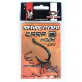 Topmix TOP MIX Method Feeder Carp Hook Barbless szakál nélküli pontyos horog - 6 (TM832)