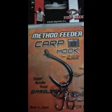 Topmix TOP MIX Method Feeder Carp Hook Barbless szakáll nélküli pontyos horog - 8-as méret (TM833)