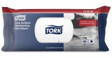 TORK Felületfertőtlenítő tisztítókendő, nedves, 1 rétegű, 60 lap, visszazárható csomag, TORK, citrus