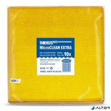 Törlőkendő, mikroszálas, univerzális, 10 db, 40x40 cm, BONUS 'MicroCLEAN Extra', sárga