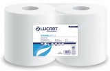 Törlőkendő, tekercses, belső adagolású, 2 rétegű, LUCART, Strong 675 CF, hófehér (UBC25)