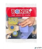 Törlőkendő, univerzális, perforált, 3 db BONUS 'UNI'