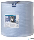 Törlőpapír, tekercses, 39 cm átmérő, W1 rendszer, 3 rétegű, TORK 'Nagy teljesítményű', kék