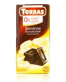 Torras Banános étcsokoládé hozzáadott cukor nélkül 75 g
