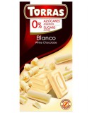 Torras Fehércsokoládé hozzáadott cukor nélkül 75 g