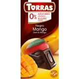 Torras gluténmentes mangós étcsokoládé hozzáadott cukor nélkül 75g
