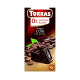 Torras Kávés étcsokoládé hozzáadott cukor nélkül 75 g