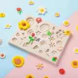 Tortadíszítő szilikon fondant forma és marcipán mintázó eszköz sütemény dekoráláshoz