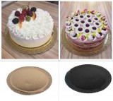 Tortatálca 250Mm Kerek Arany,Fekete